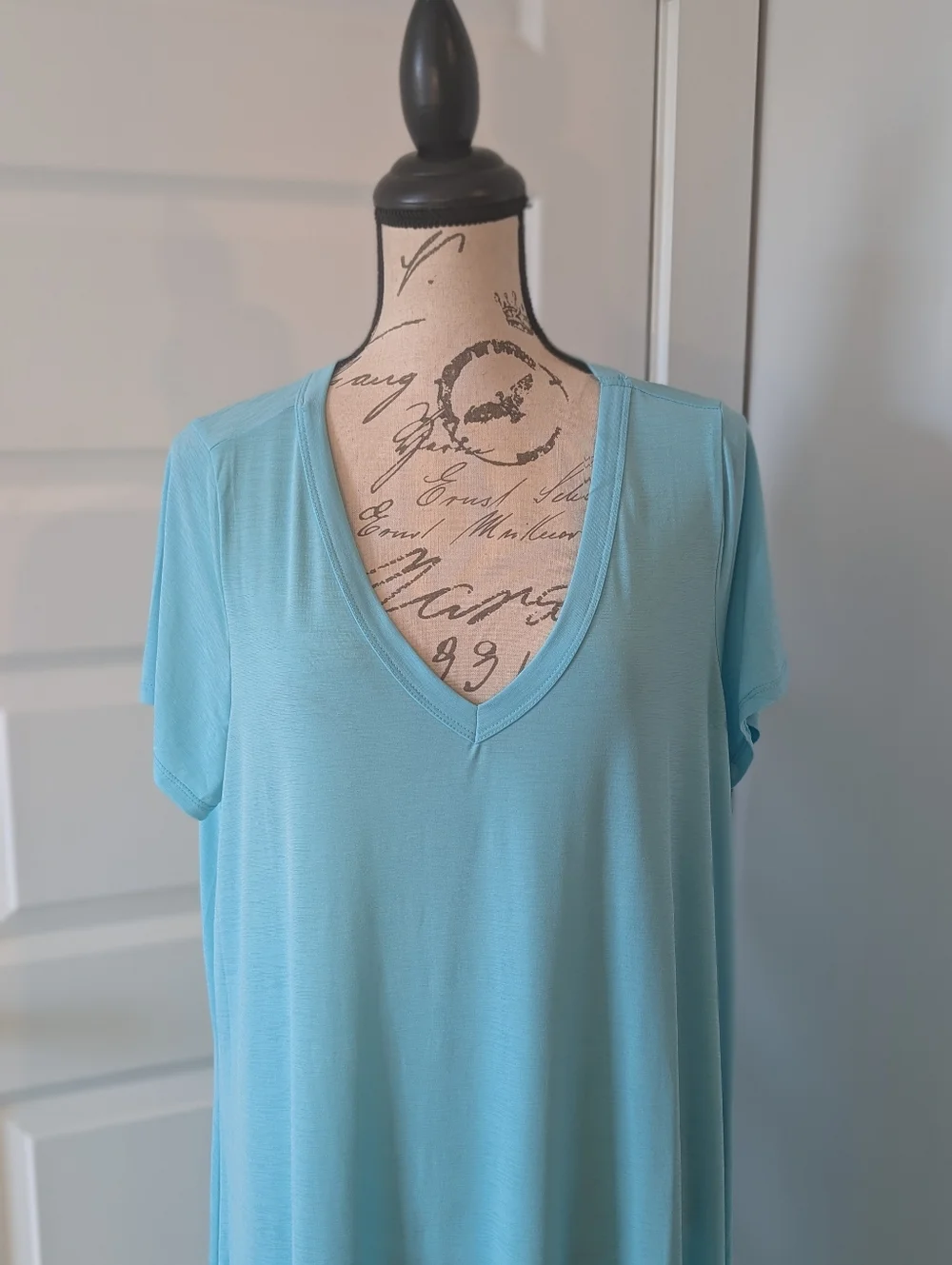 Dear Scarlett Light Blue V-Neck Maxi Dress - Women Size XL - Picture 3 of 8